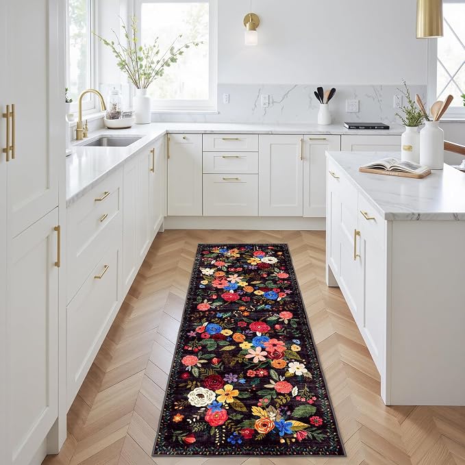 Rug for Hallways Kitchen Rug 2x6, Non Slip Washable Rugs - Image 3