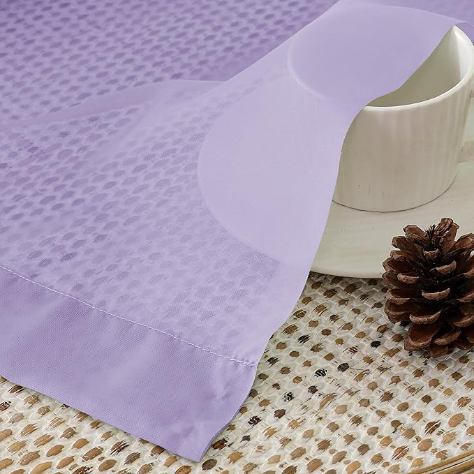 OVZME Lavender Sheer Curtains 84 Inches Long 2 Panels - Image 4