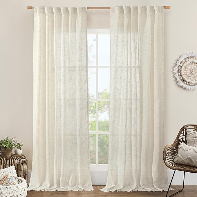 LAMIT Natural Linen Blended Curtains by LAMIT