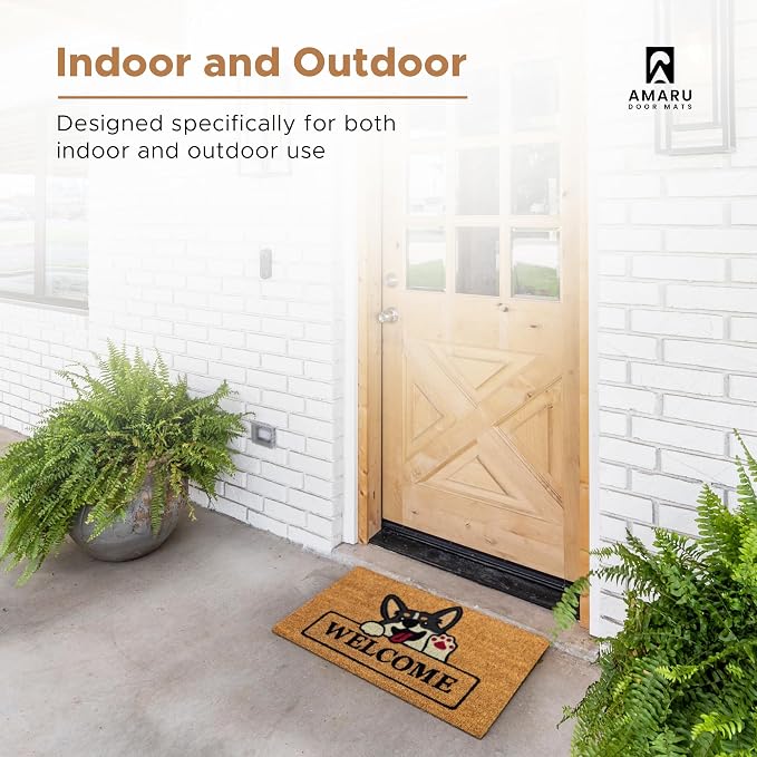 Welcome Dog - 17"x29" - Coir Door Mat - Welcome Mats - Image 5