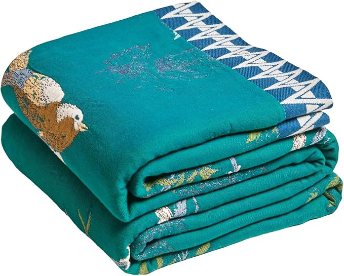 MSGKV The Boho Layer: 50"x60" Cotton Throw Blanket – Lightweight & Reversible by MSGKVHomeTextiles