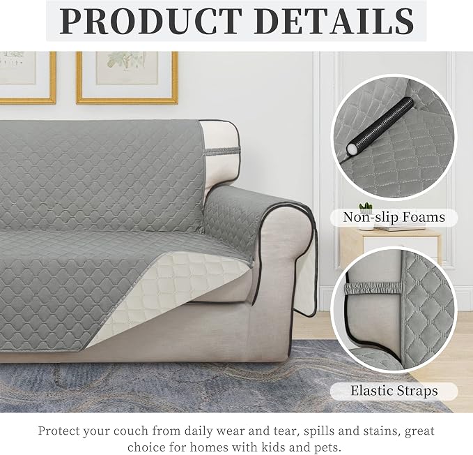 ISSUNTEX Double Protection 100% Waterproof Loveseat Sofa Covers - Image 5