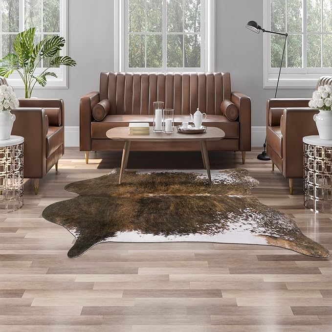 AROGAN Faux Cow Print Rug Large by AROGANAREARUG