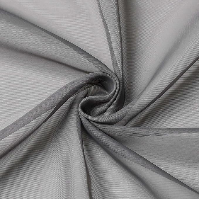 Cafe Curtains 36 Inch Length Tier 2 Pieces, Modern Soft Airy Sheer Kitchen - Image 9