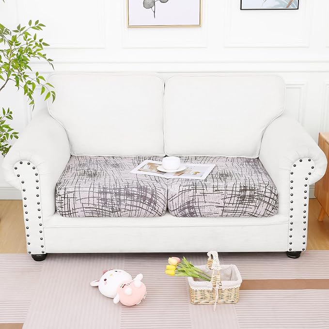 Smiry Printed Couch Cushion Covers, Stretch Soft Couch Covers - Image 5