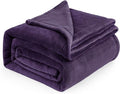 Bedsure GentleSoft Purple Fleece Blankets King Size by Unknown