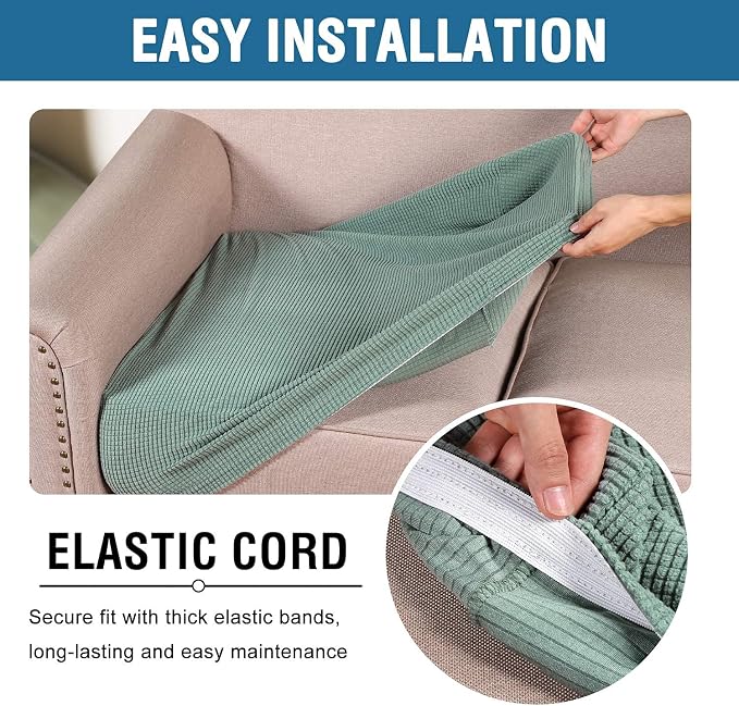 H.VERSAILTEX Super Stretch Individual Seat Cushion Covers - Image 5