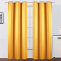 LEMOMO Yellow Blackout Curtains 34 x 84 Inches Long/Set of 2 Curtain by Lemomo