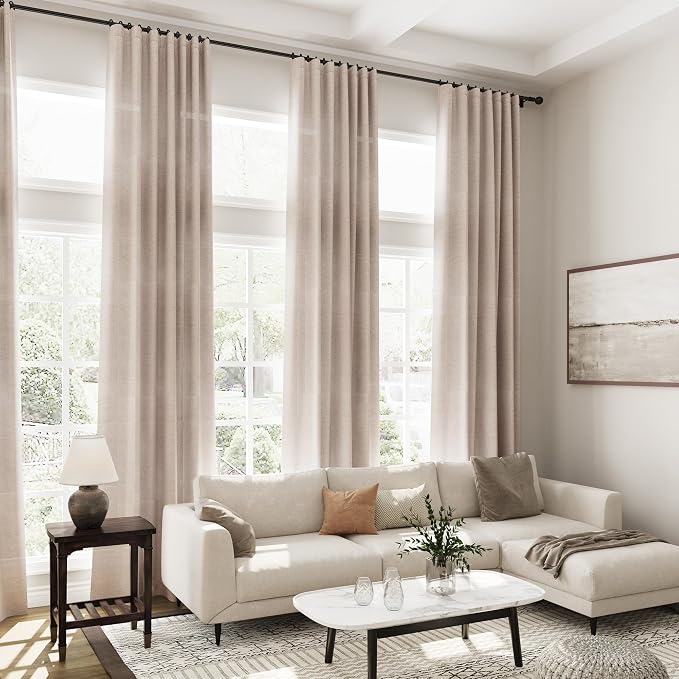 Extra Long Curtains 2 Panels 102 Inches Long - Image 8