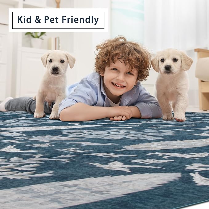 Washable Rugs 8x10 Area Rugs for Living Room, Dining Room- Large Ultra Soft - Image 6