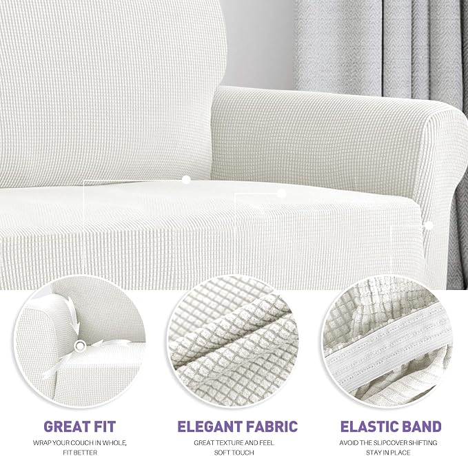 ZNSAYOTX Super Stretch Couch Cover Universal Sofa Covers - Image 3