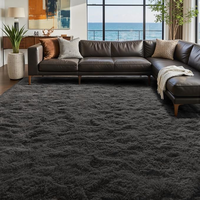 9x12 Ft Extra Large Shag Rugs for Living Room, Ultra Soft Fluffy Furry Area - Image 2