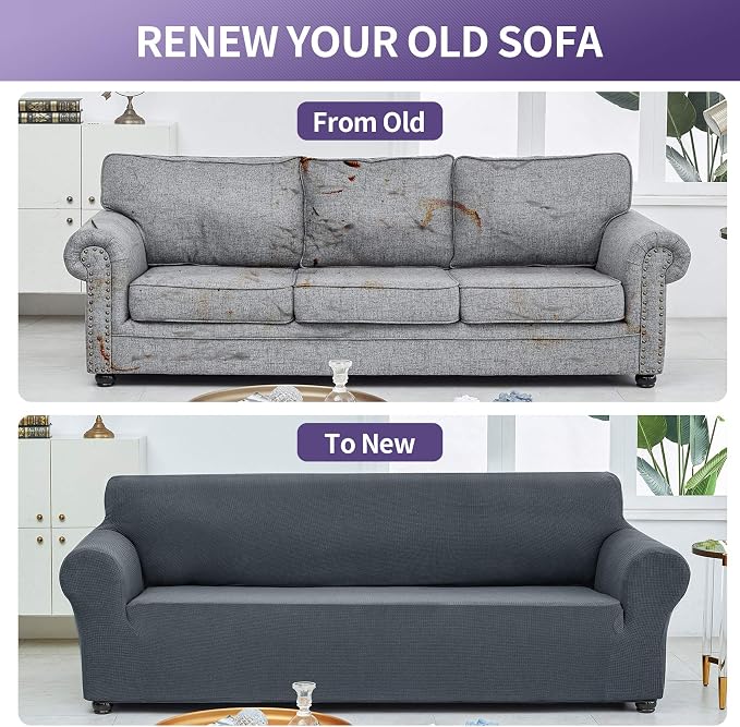 Joccun Stretch Couch Cover Slipcovers, 1-Piece Sofa Covers - Image 6