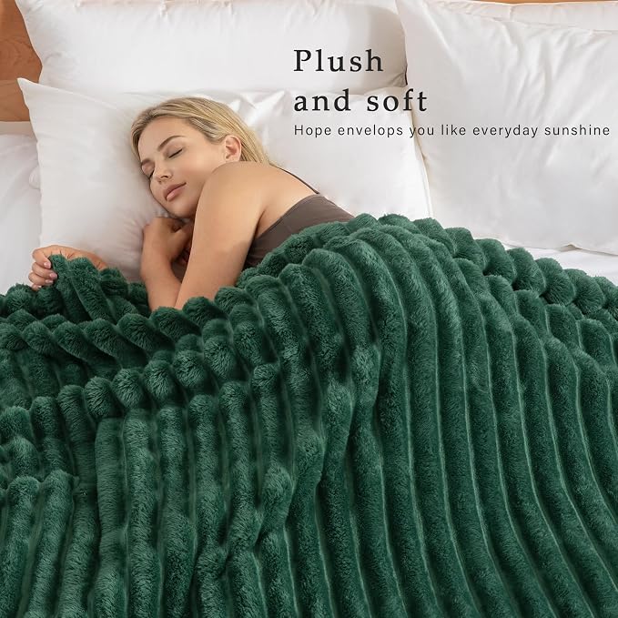 Exclusivo Mezcla Striped King Size Fleece Blanket - Image 2