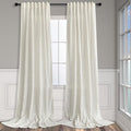 Pitalk 90 Inch Curtains 2 Pc Cream Ivory Curtain Panels 42 In Wide Back Tab by Pitalk