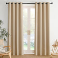 NICETOWN Room Darkening Draperies Curtains Panels, 2 Panels Biscotti Beige W52 by NICETOWN