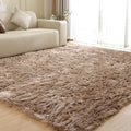 ORINOVA Fluffy Beige 8X10 Area Rug Faux Sheepskin Shaggy Fur Rug Washable by ORINOVA
