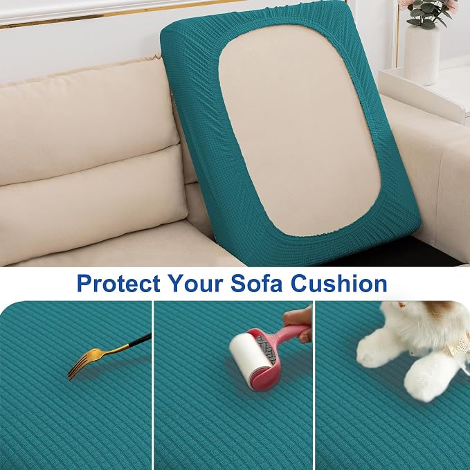 Water Resistant Stretch Sofa Seat Cushion Covers Stretch Furniture Protector - Image 6