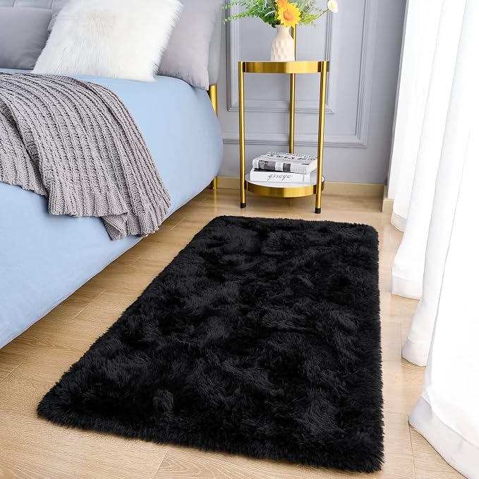 Amearea Shag Fluffy Small Rug, 2x4 Feet Throw Rugs by AmeareaDirect
