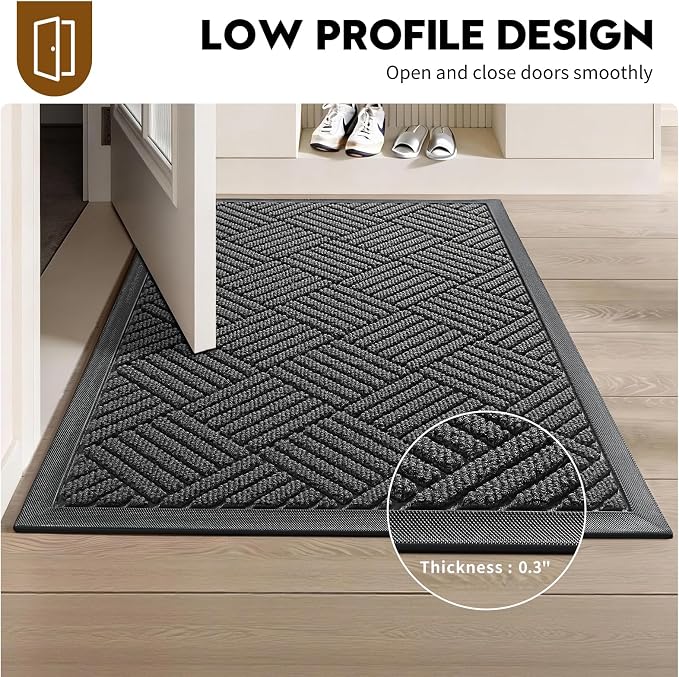Front Door Mat, Heavy Duty Waterproof Doormat 73"x46", Stain Fade Resistant - Image 7