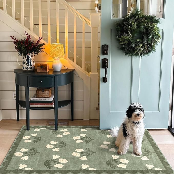 3x5 Floral Entry Rug - Image 8