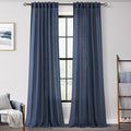 Navy Blue Curtains 96 inch Length by Jolilight