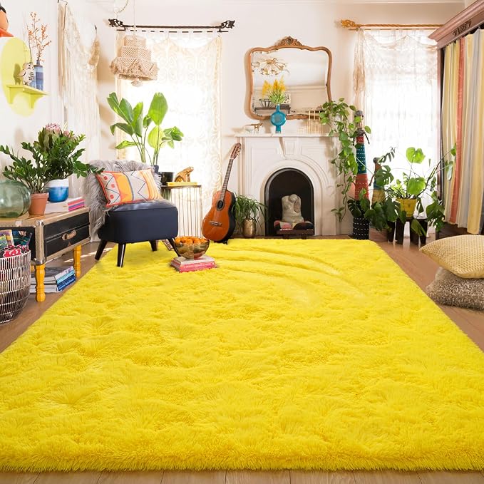 Amearea Premium Soft Fluffy Rug Modern Shag Carpet, 9x12 Feet, Fuzzy Shaggy Rugs by AmeareaDirect