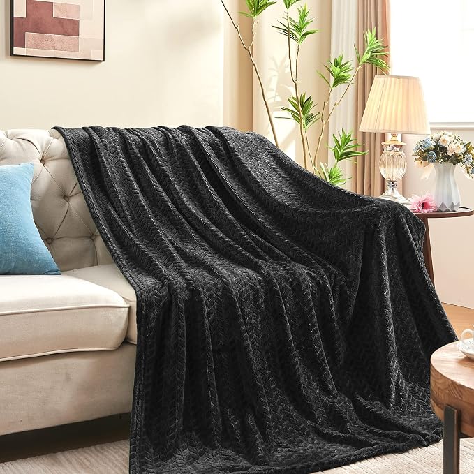 inhand Black Soft Throw Blanket - Image 6