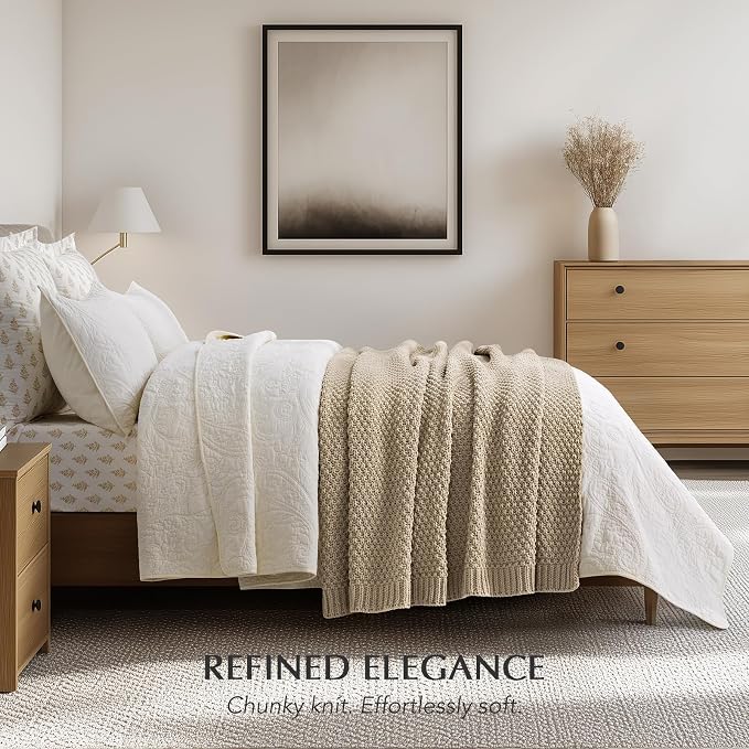 EVERGRACEHOME Chunky Chenille Knit Throw Blanket - Image 3