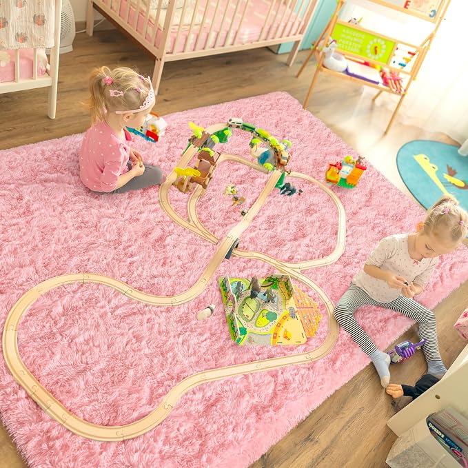 LOCHAS Ultra Soft Indoor Modern Area Rugs Fluffy Living Room Carpets - Image 3