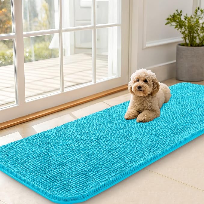 OLANLY Dog Door Mat for Muddy Paws 59x20, Absorbs Moisture and Dirt, Absorbent by OLANLY