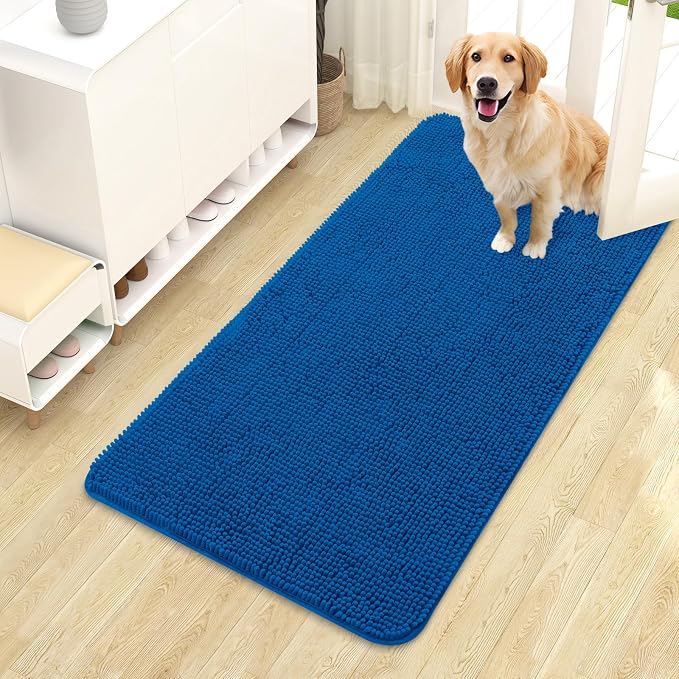 OLANLY Dog Door Mat for Muddy Paws 44x24, Absorbs Moisture and Dirt, Absorbent by OLANLY