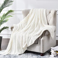 BEDELITE Fleece Throw Blanket for Couch – 3D Ribbed Jacquard Soft and Warm by BEDELITE