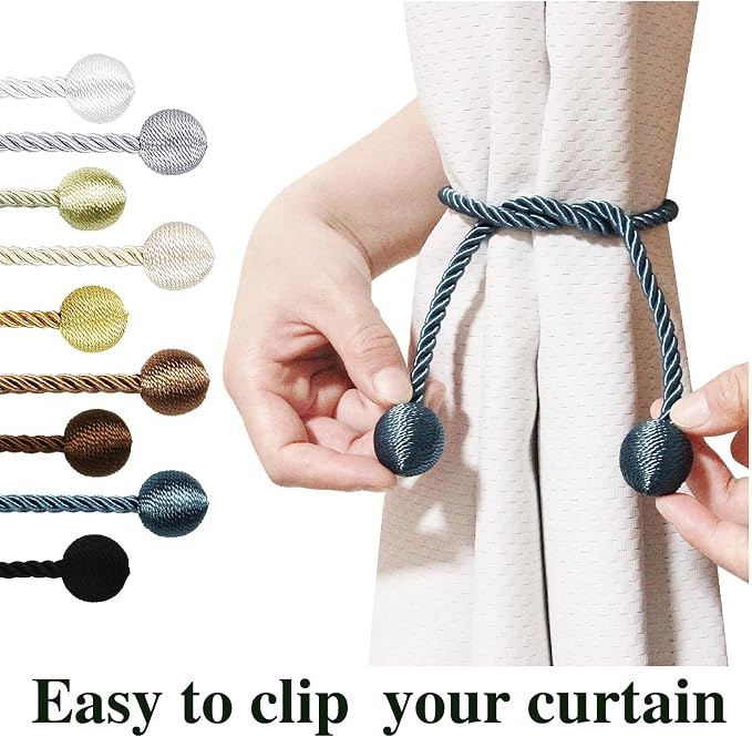 Curtain Tiebacks Outdoor Elegant Decorative Tie Backs Modern Rope Tiebacks - Image 4