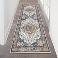 HEBE Hallway Runner Rug 2'x6' Washable Vintage Distressed Area Rugs Non Slip by HEBE