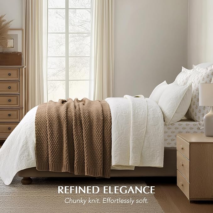 EVERGRACEHOME Chunky Chenille Knit Throw Blanket - Image 3