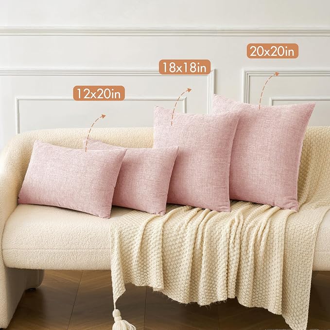 MIULEE Pack of 2 Couch Valentines Throw Pillow Covers 20x20 Inch Soft Spring - Image 4