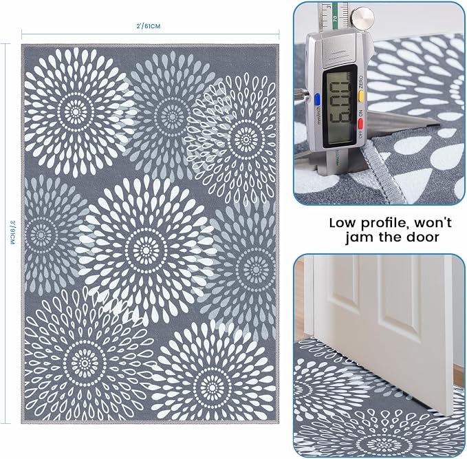 StepRite Runner Rug 2 x 3 ft, Washable Rugs, Hallway Runner Rugs, Kitchen - Image 2