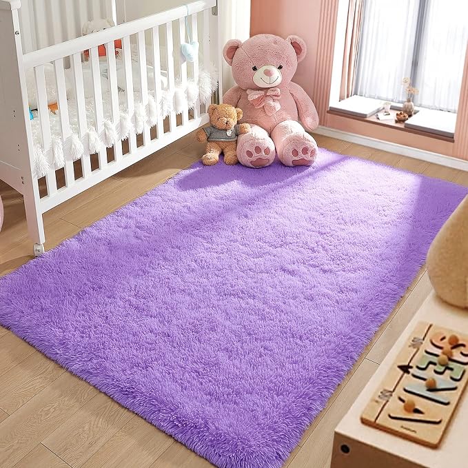 LOCHAS Ultra Soft Indoor Modern Area Rugs Fluffy Living Room Carpets - Image 2