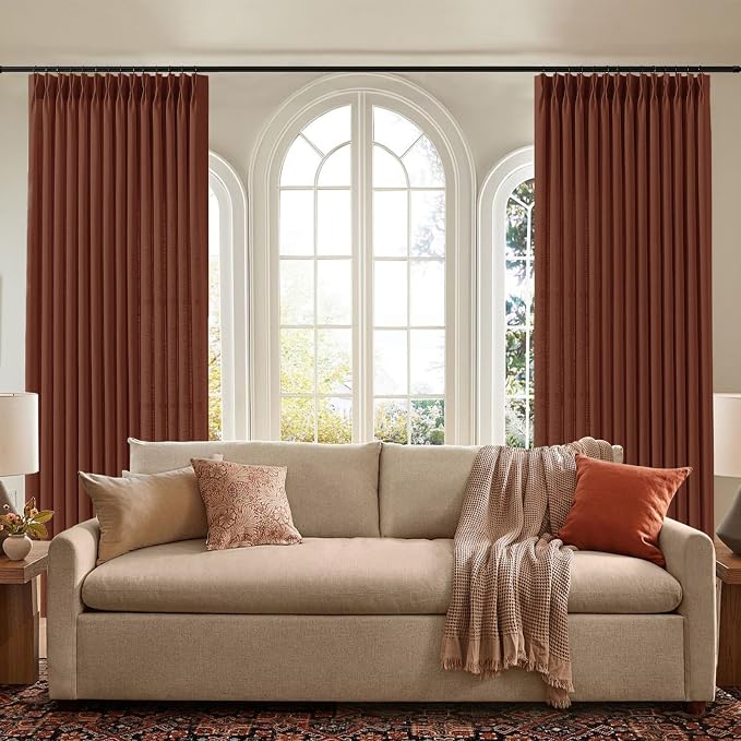 IVAPUPU Extra Long Pinch Pleated Curtains 108 Inch Long - Image 8