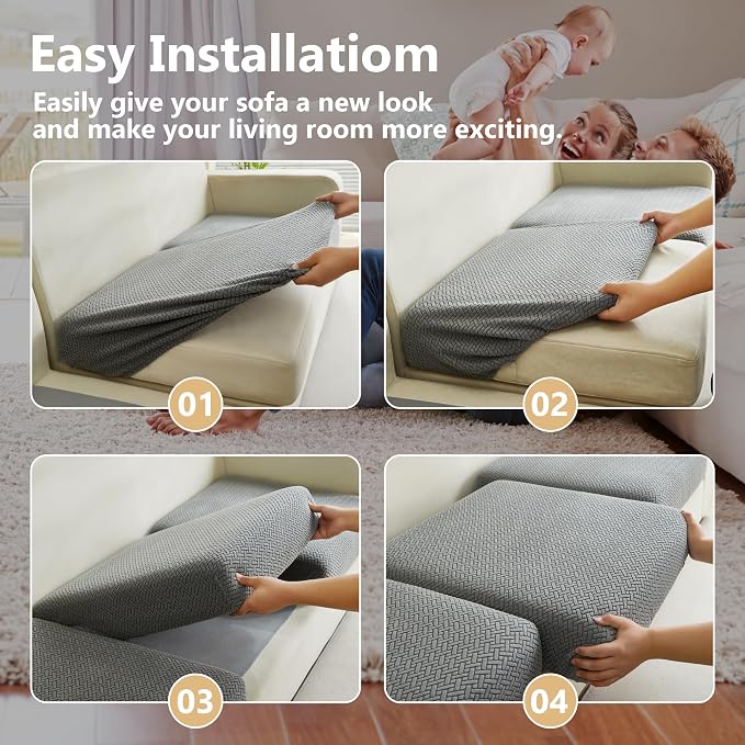Couch Cushion Covers for Sofa Couch Covers Wear-Resistant Universal Sofa Cover - Image 8