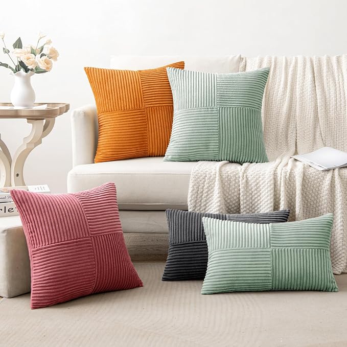 MIULEE Mint Decorative Throw Pillow Covers 20x20 Inch - Image 5
