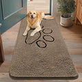 Smiry Dog Door Mat for Muddy Paws, Absorbent Dirt Trapper Non Slip Quick Dry by Smiry