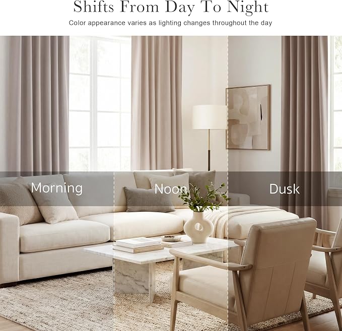 PONY DANCE Blackout Curtains Thermal Insulated Window Treatment Panels Room - Image 7