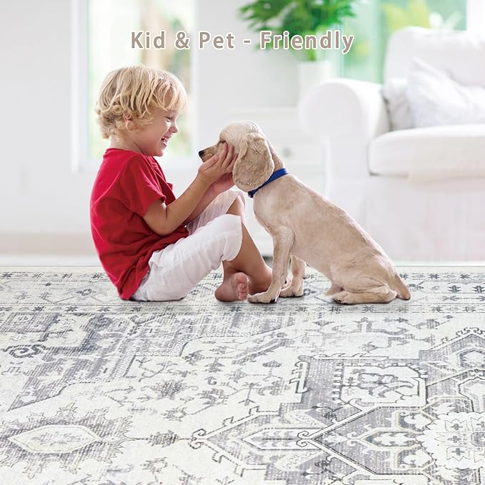 Area Rug 8x10 Washable Area Rugs - Image 6