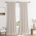 100% Blackout Curtains 102 Inch Length 2 Panels Set by Guken