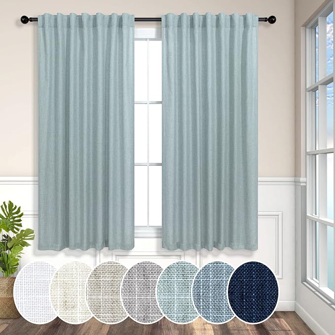 Pitalk Aqua Curtains 45 inch Length by Pitalk