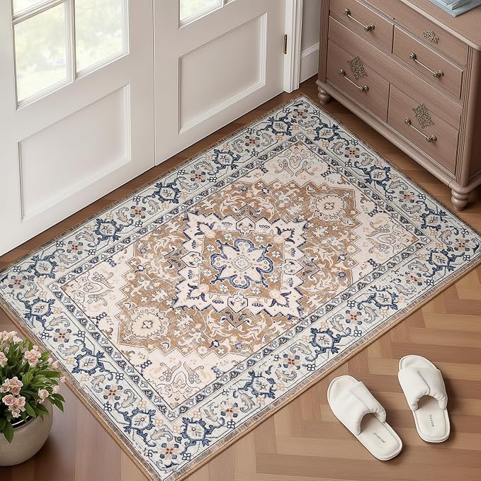 Lofus 2x3 Washable Rug for Entryway Bathroom, Non Slip Kitchen Mats for Floor - Image 2