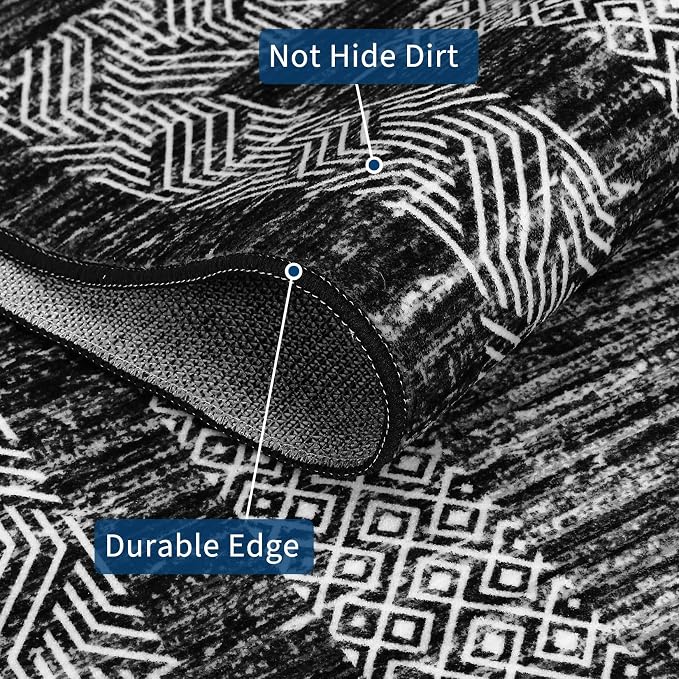 GarveeHome Washable Runner Rug 2x6 Modern Hallway Rug Non Slip Entryway Runner - Image 5