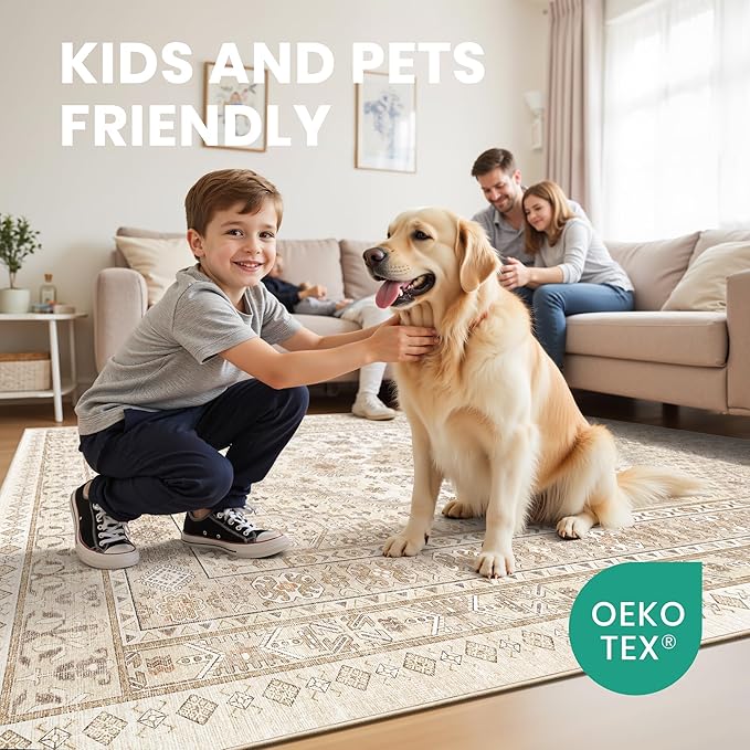 zesthome 6x9 Area Rug, Super Soft Washable Rugs - Image 7
